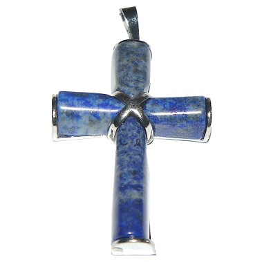 Pandant lapis lazuli cruce 4.5 cm