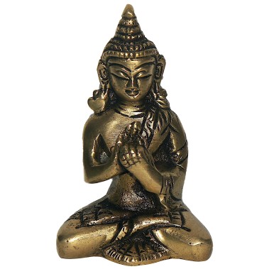 Statueta Buddha metal - 8 cm model 3