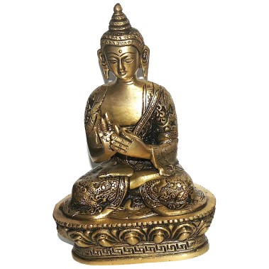 Statueta Buddha metal 17 cm