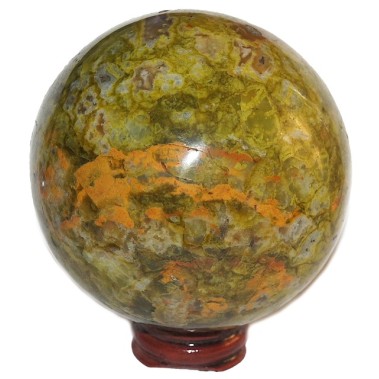 Sfera opal verde 6 cm. UNICAT