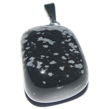 Pandant obsidian fulg de nea 1 cm.