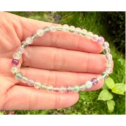 Brățara fluorina 5 mm - piatra intuiției și a curajului